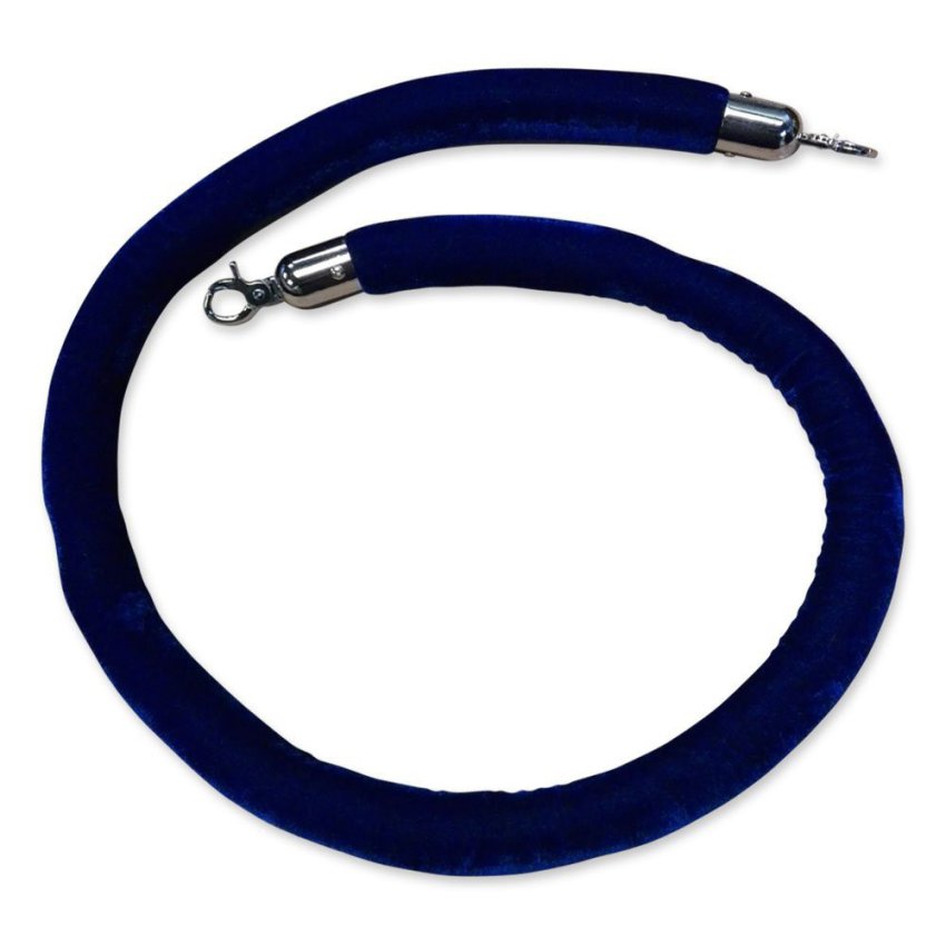 Blue rope for silver post