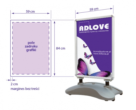 Outdoor WATER A1 Poster stand