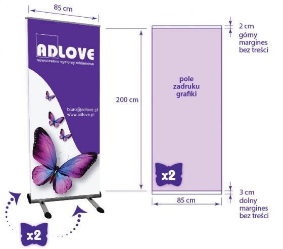 Rollup OUTDOOR 85x200cm